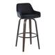 Option Black Velvet/Walnut Glazed/Black Metal