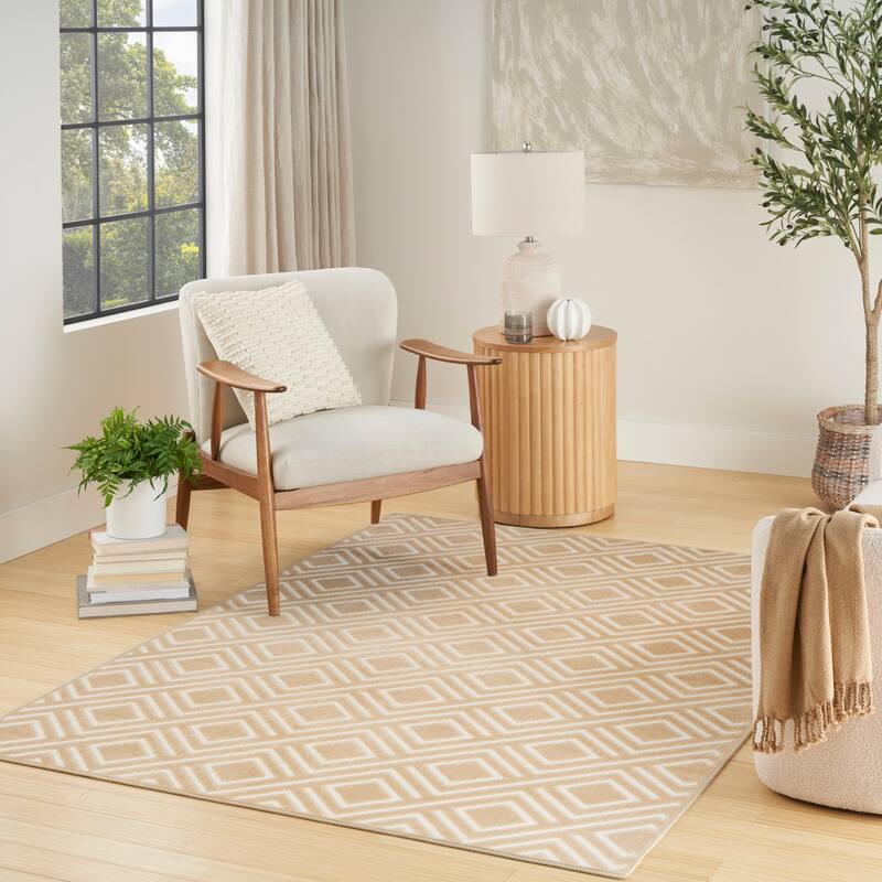 Nourison Casual Indoor only Geometric Area Rug