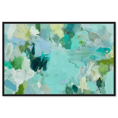 Alista Green Blues Canvas by Art Remedy