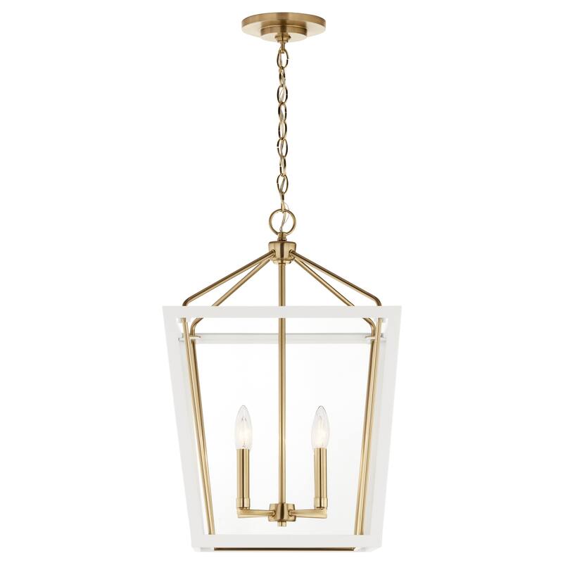 Delvin 24 in. 4-Light Pendant Light with Removable Glass
