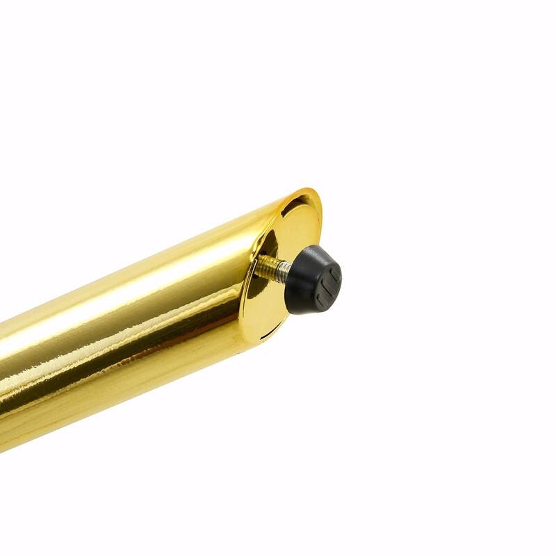 Set of 2 Puffy Bubble Velvet Dining Chairs with Ball Chain Detail & Gold Legs