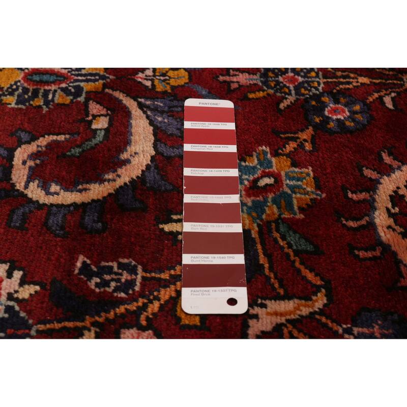 ECARPETGALLERY Hand-knotted Anatolian Vintage Red Wool Rug - 3'11 x 10'7