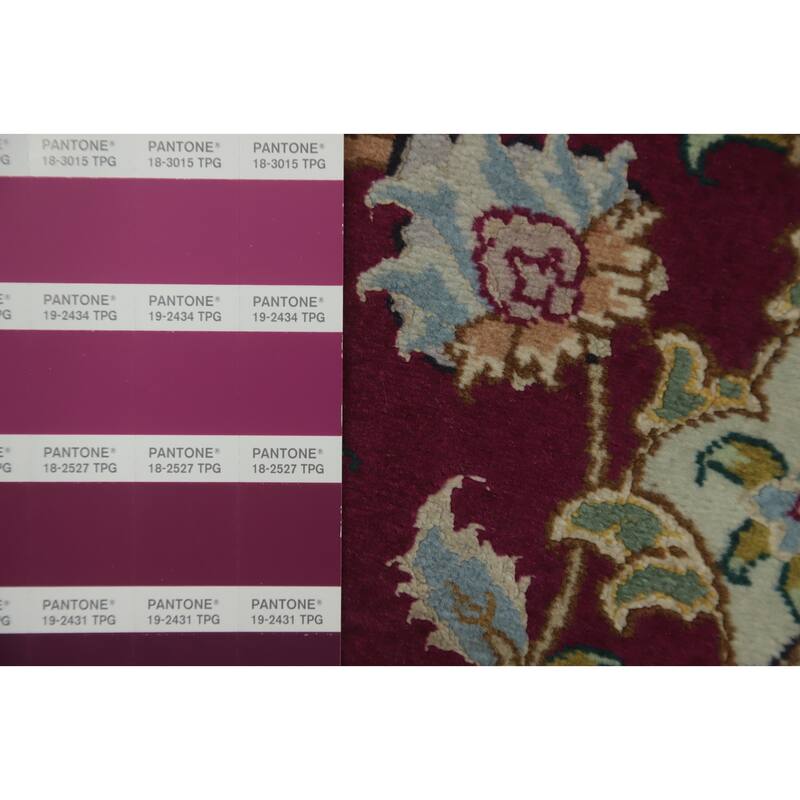 Hand Knotted Oriental 100% Wool Carpet Traditional Floral Red Sumak Area Rug - 5' 0'' X 3' 5''