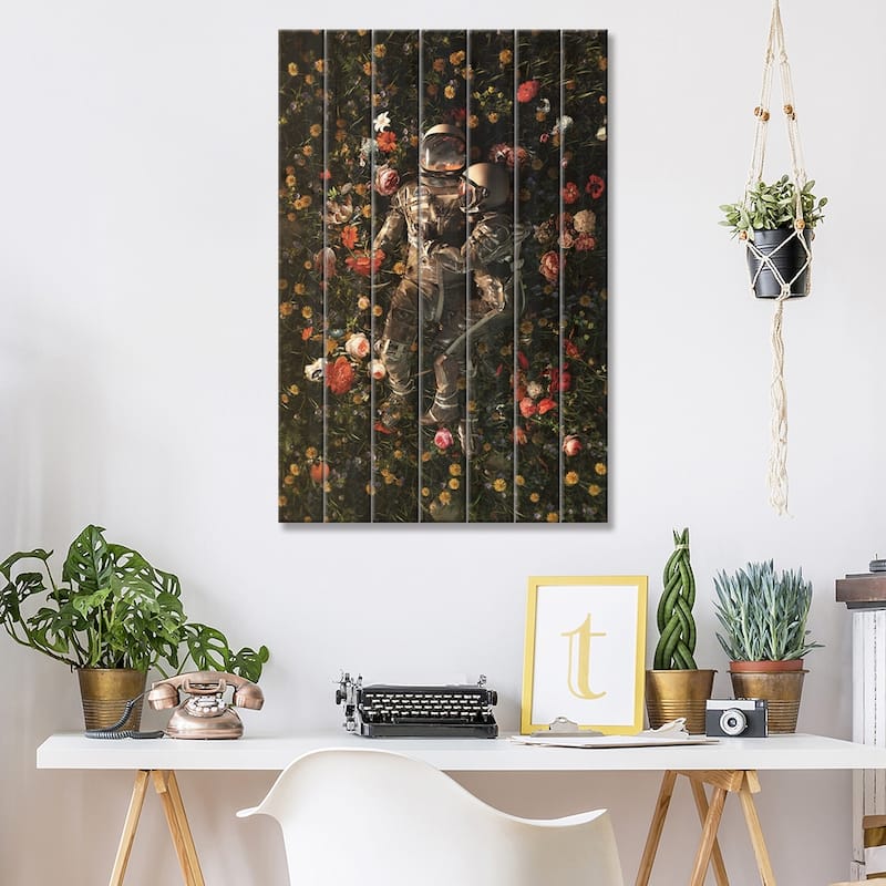 Garden Delights II Print On Wood by Nicebleed - Multi-Color