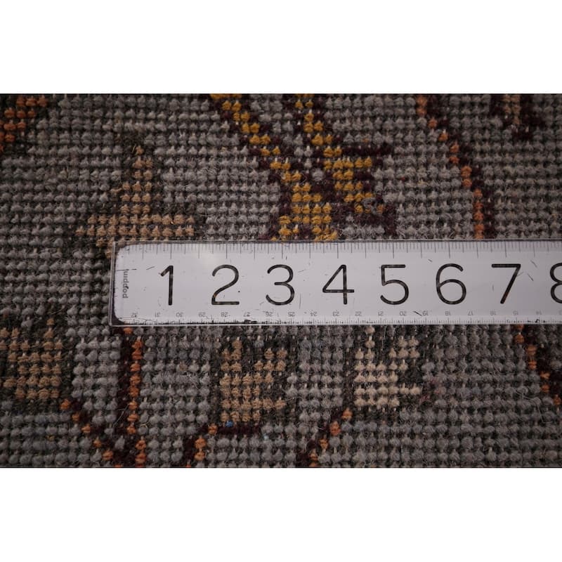 Animals Design Gray Ziegler Oriental Area Rug Handmade Wool Carpet - 7'9"x 9'9"