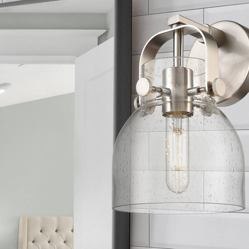 Innovations Lighting Pilaster II Bell - 1 Light 7" Wall-Mounted Sconce
