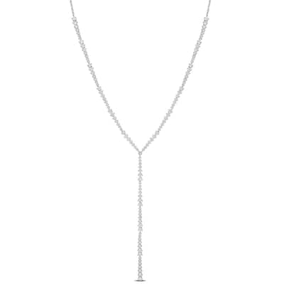 Miadora 3 5/8ct TDW Diamond Lariat Necklace in 14k White Gold - 22 in
