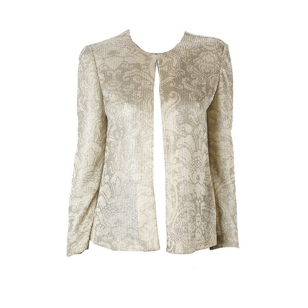 metallic gold cardigan