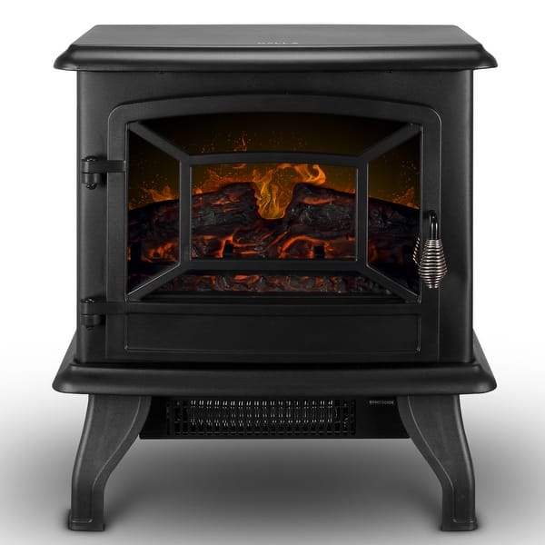 Shop Della 17 Freestanding Electric Fireplace 1400w Infrared W