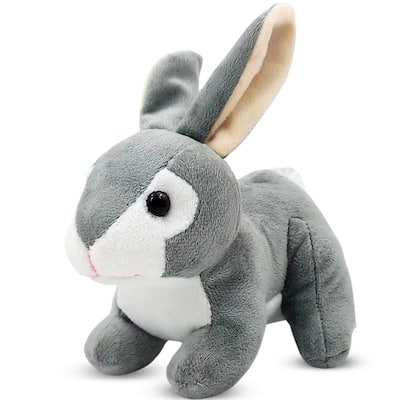 Dimple Baby Bunny Plush 2-Pack - Soft Grey Stuffed Animals for Babies, Toddlers, Cuddly Toys for Boys and Girls, Ages 0 and Up