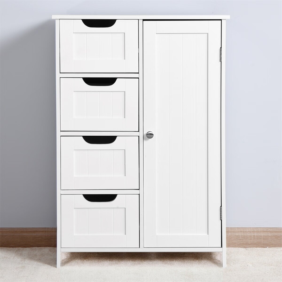 Merax, White Tall Storage Cabinet with Drawers and Doors, Adjustable  Shelves, Wide Bathroom Organizer for Bedroom, Living Room or Kitchen
