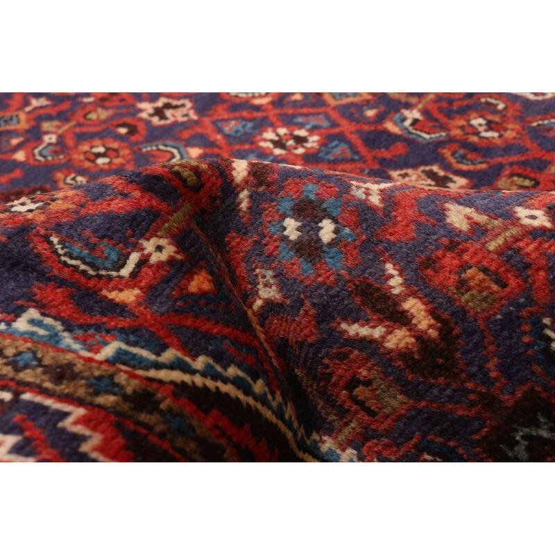 ECARPETGALLERY Hand-knotted Andelz Navy Wool Rug - 3'5 x 9'9