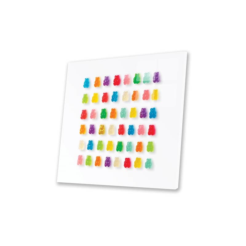 Rainbow Bears Print On Acrylic Glass by Erin Summer