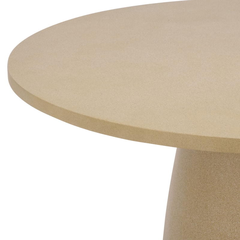 SAFAVIEH Outdoor Patio Furniture Tina Round Dining Table, Pedestal Table for Indoor and Outdoor Use - 47"W x 47"D x 30"H