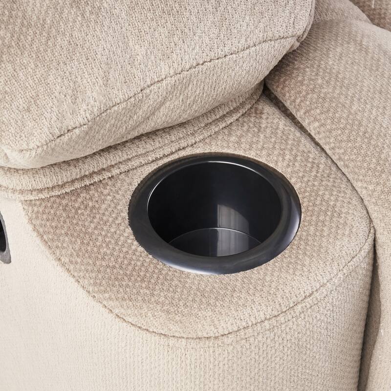 Gannon Fabric Glider Recliner Club Chair by Christopher Knight Home