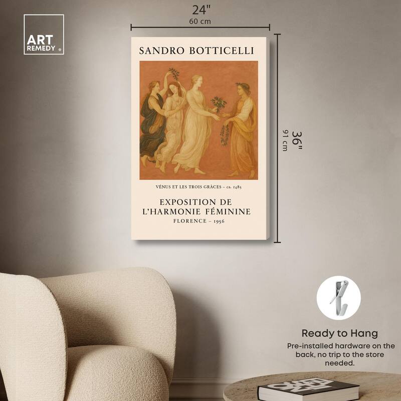 Exposition of Feminine Canvas by Art Remedy, Gallery Wrapped