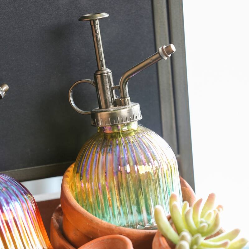 Iridescent Ombre Glass Plant Mister, Yellow