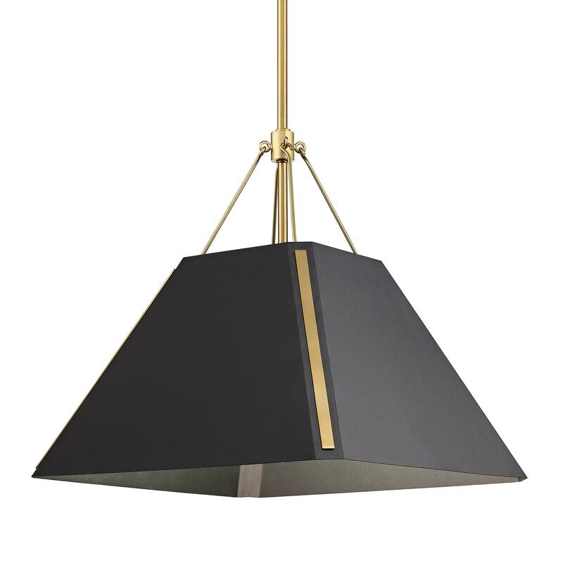 Wry Lighting Ranik 1-light Pendant in Brushed Champagne Brass