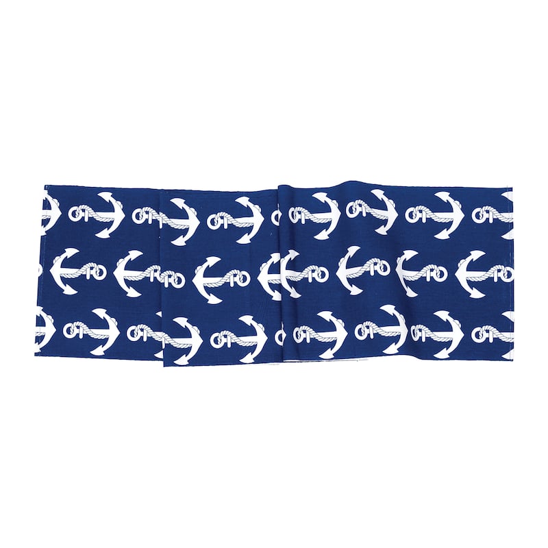 13" x 72" Beachy Anchor Table Runner