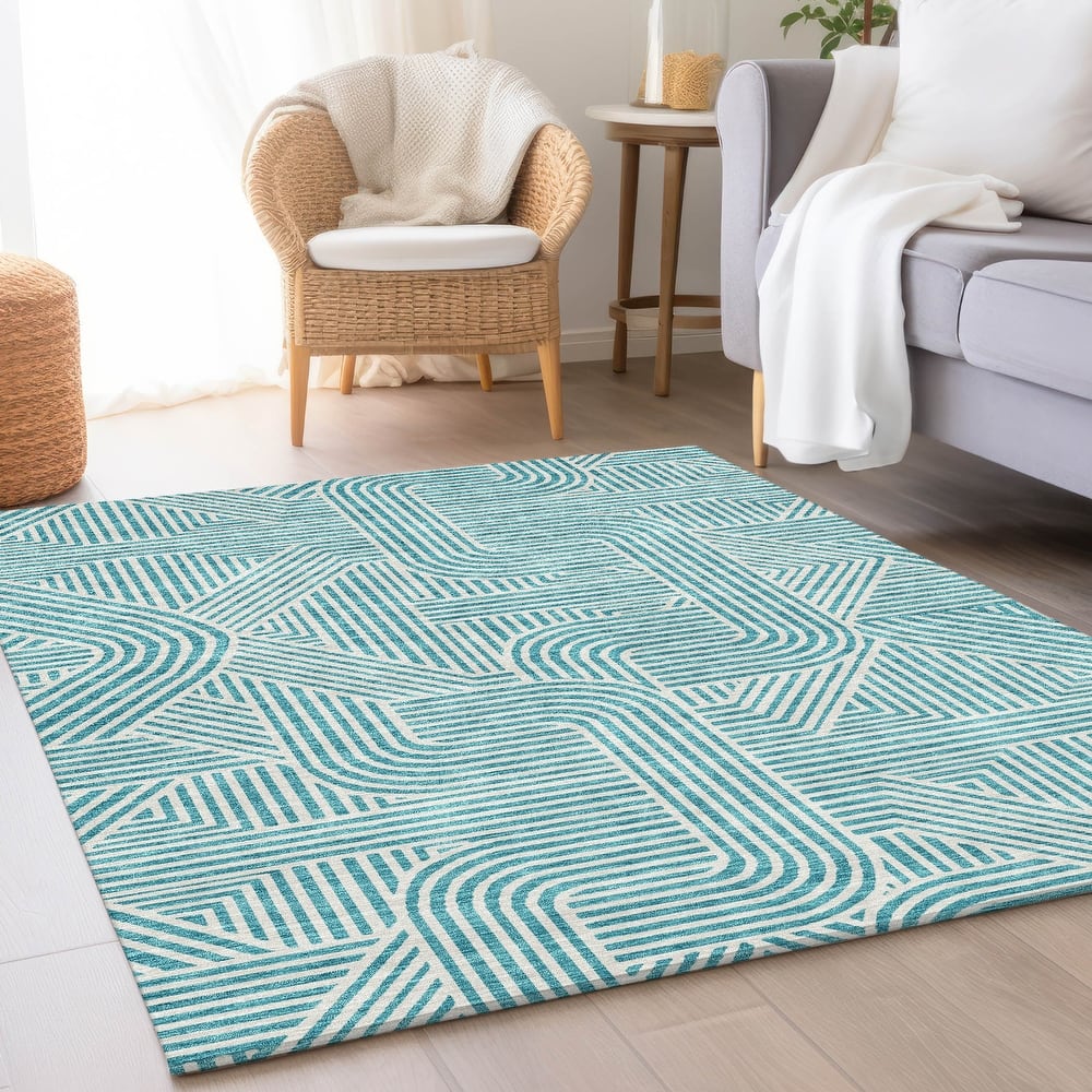 Premium Washable Super Soft Modern Geo Mayfield Rug