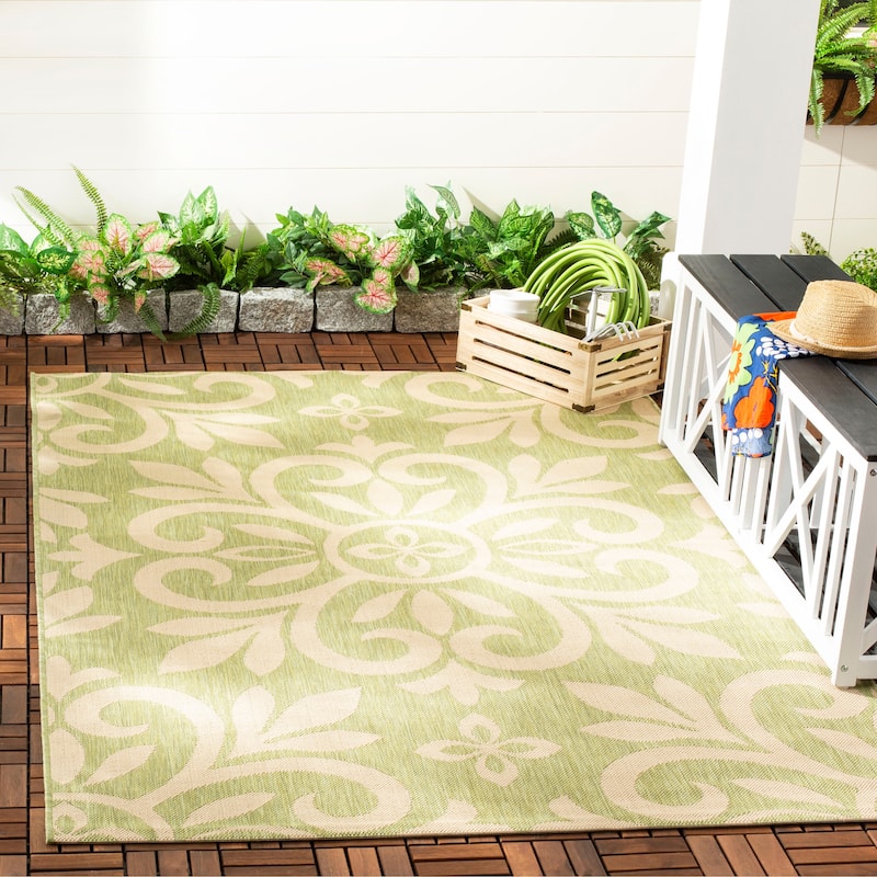 Martha Stewart by SAFAVIEH Bloomfield Indoor/ Outdoor Waterproof Rug - 6'7" x 9'6" - Beach Grass