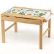 preview thumbnail 18 of 18, Costway Kids Multi Activity Play Table Wooden Building Block Desk w/ - See Details