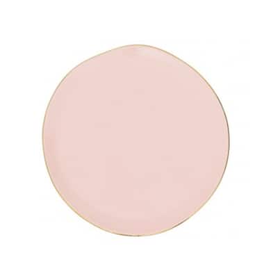 Good Morning Breakfast Plate Old Pink