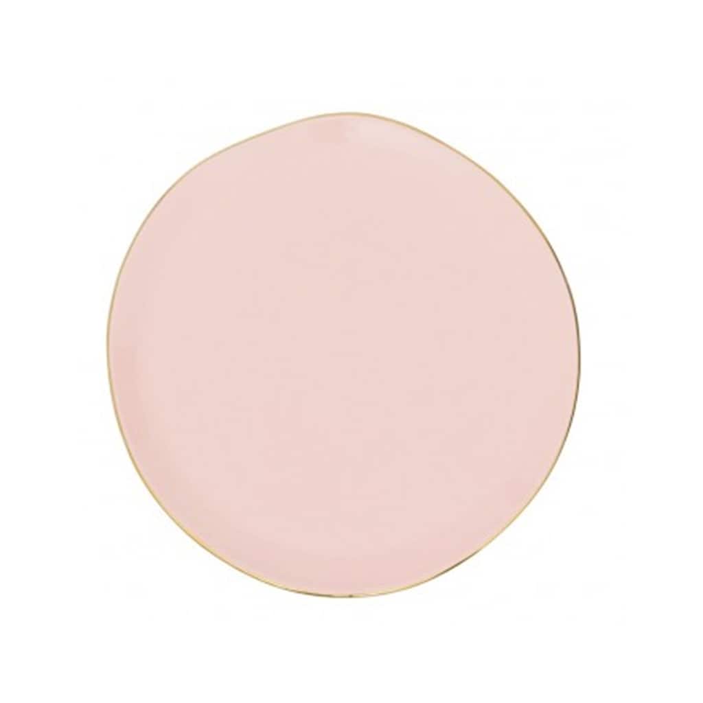 Good Morning Breakfast Plate Old Pink
