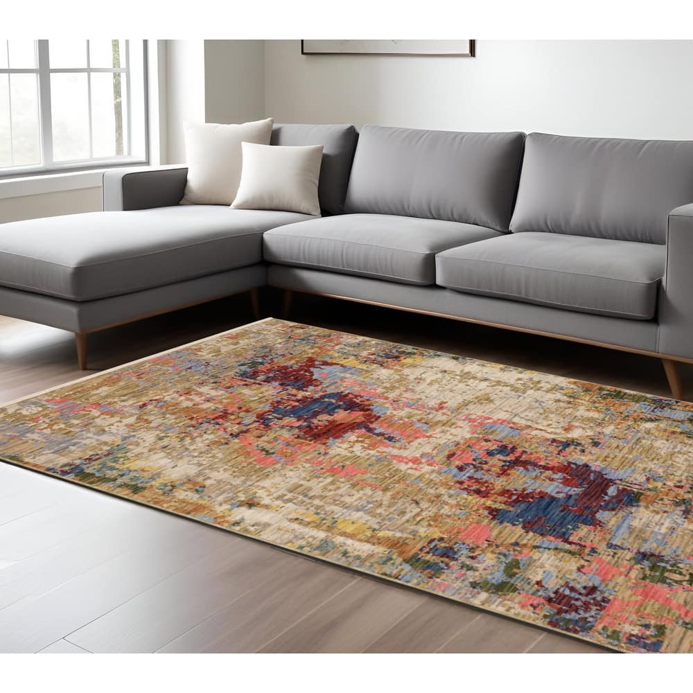 HomeRootsAbstract Modern Rectangle Area Rug