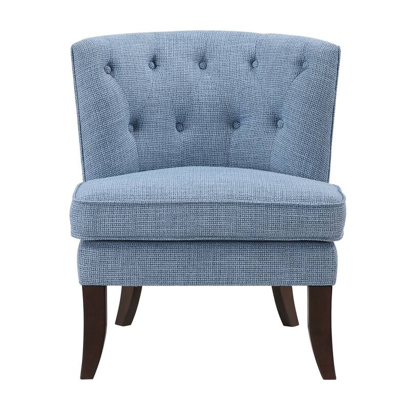 Astor 26" Textured Accent Chair - Button-tufted Chair Back