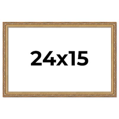 24x15 Frame Red Solid Wood Picture Frame Width 1.75 Inches | Interior Frame Depth 1 13/16 Inches