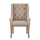 preview thumbnail 9 of 7, Maizy Beige Tufted Nailhead Dining Chairs (Set of 2) by iNSPIRE Q Artisan