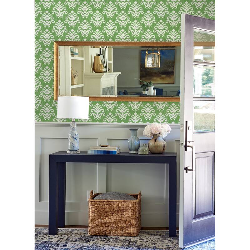 A-Street Prints Keaton Green Medallion Wallpaper
