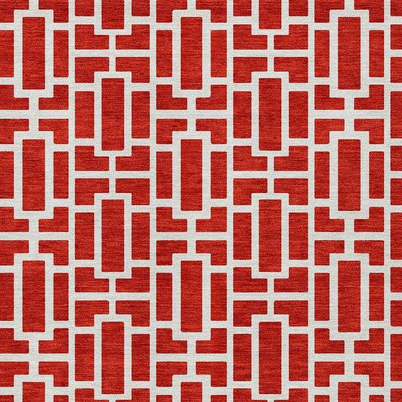 HomeRoots Geometric Transitional Rectangle Outdoor Rug