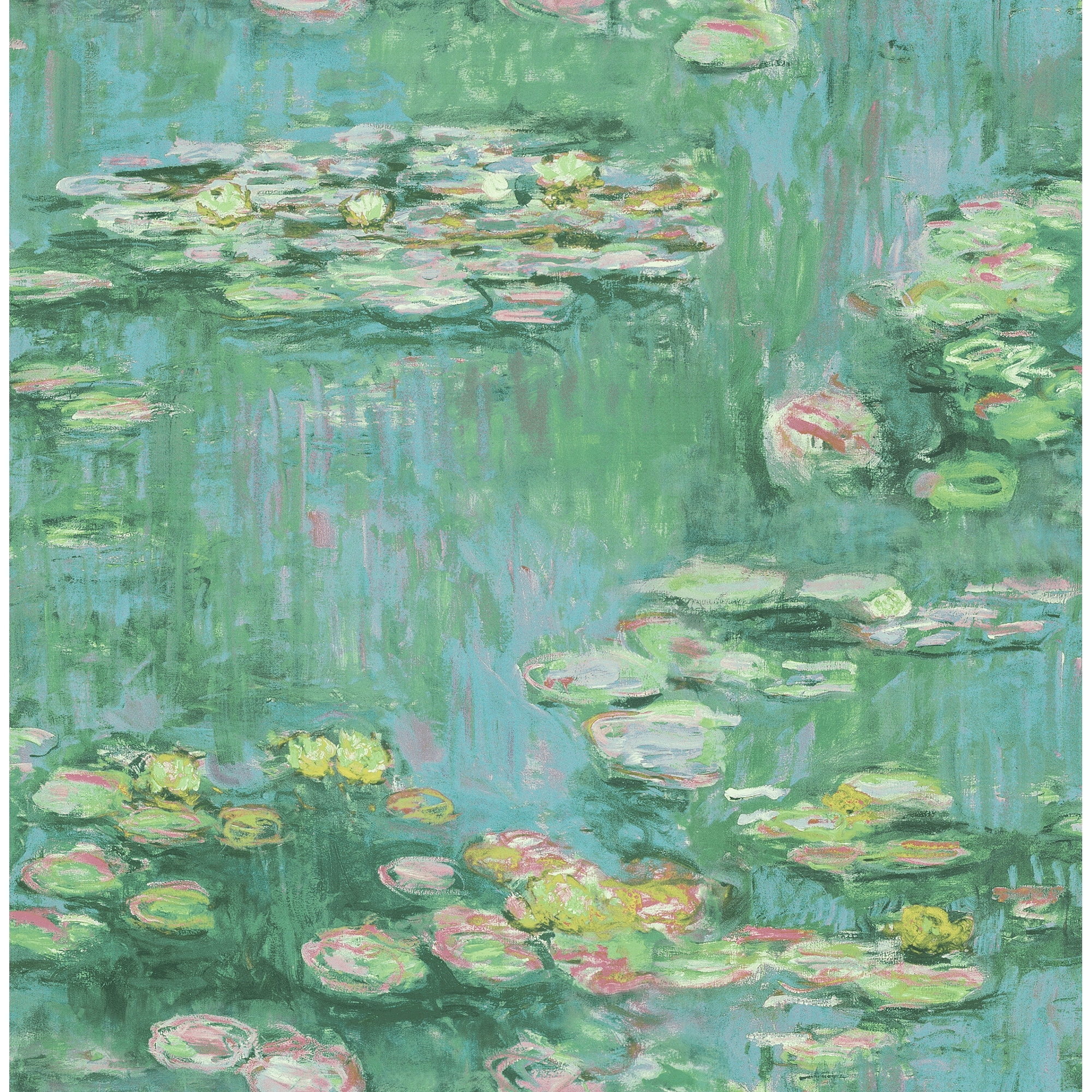 Seabrook Designs Lily Pads Unpasted Wallpaper