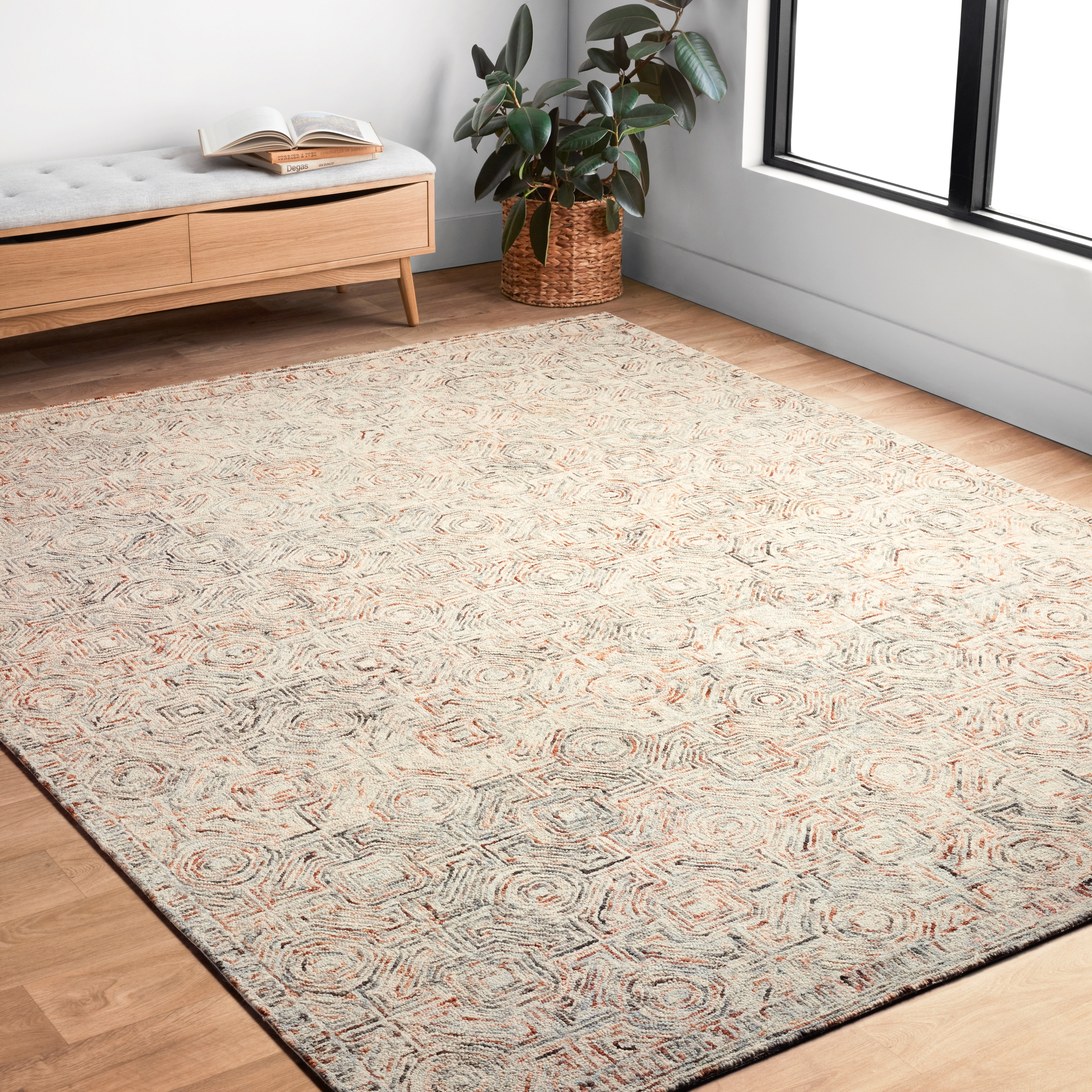Alexander Home Aspen Rugged Hand-tufted Contemporary Wool Rug