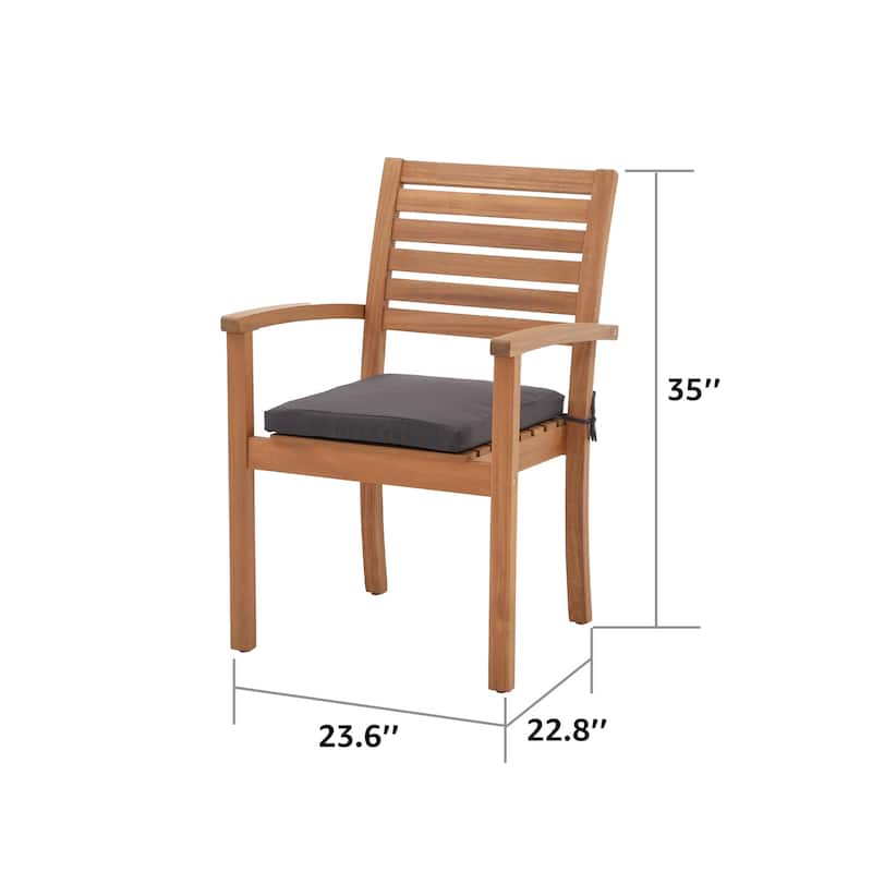 7 Pieces Outdoor ACACIA Wood Dining Set