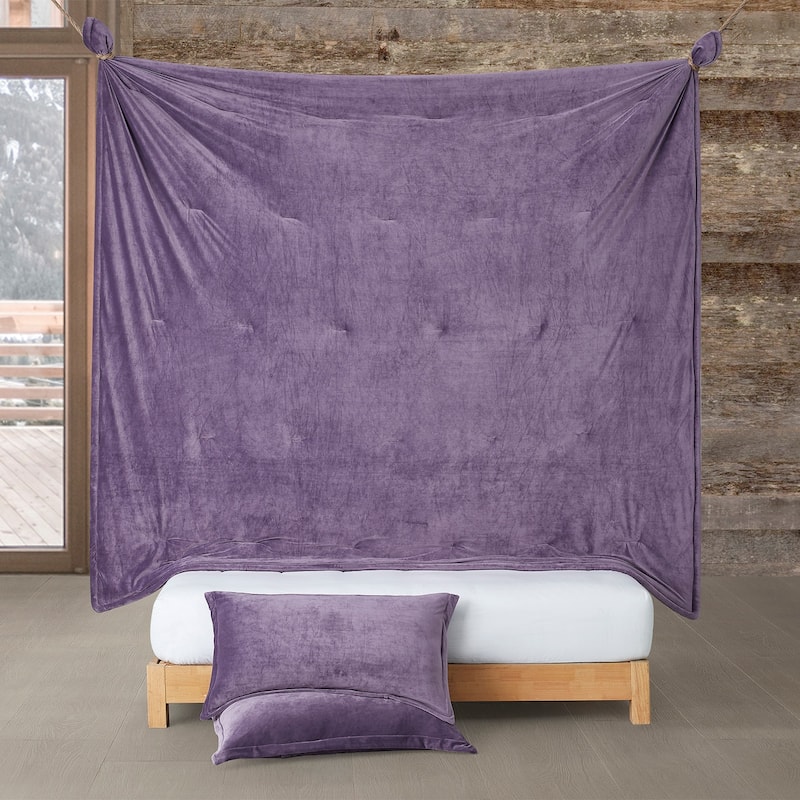 Softer than Soft® - Coma Inducer® Oversized Comforter Set - Grape Jam
