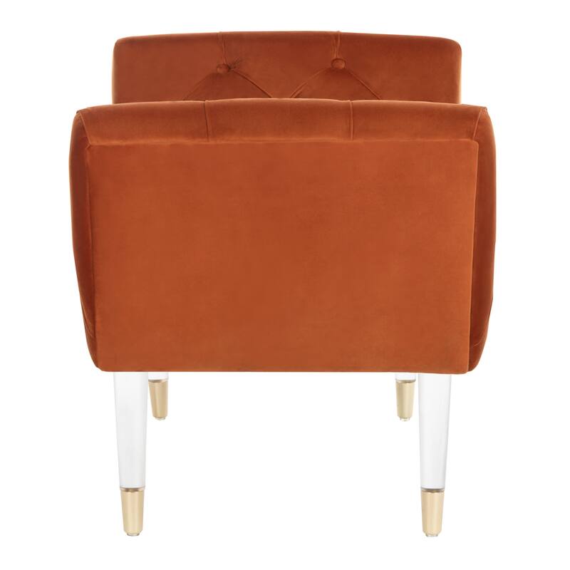 SAFAVIEH Couture Hedie Tufted Acrylic Bench - 35Wx21Dx24H