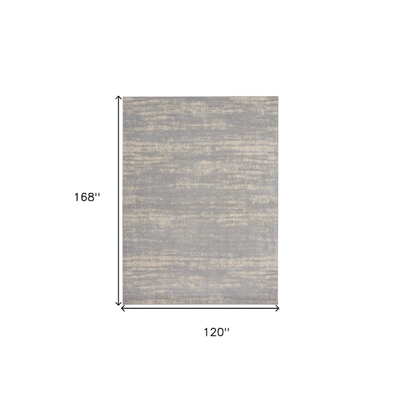 HomeRoots Abstract Contemporary Rectangle Outdoor Rug - 10' X 14'