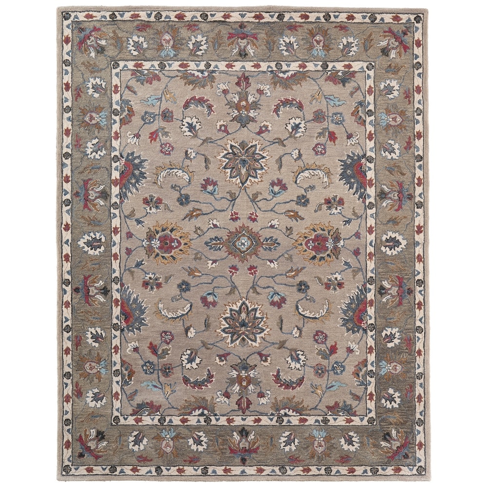 Grand Bazaar Mattias Hand Tufted Oriental Transitional Area Rug