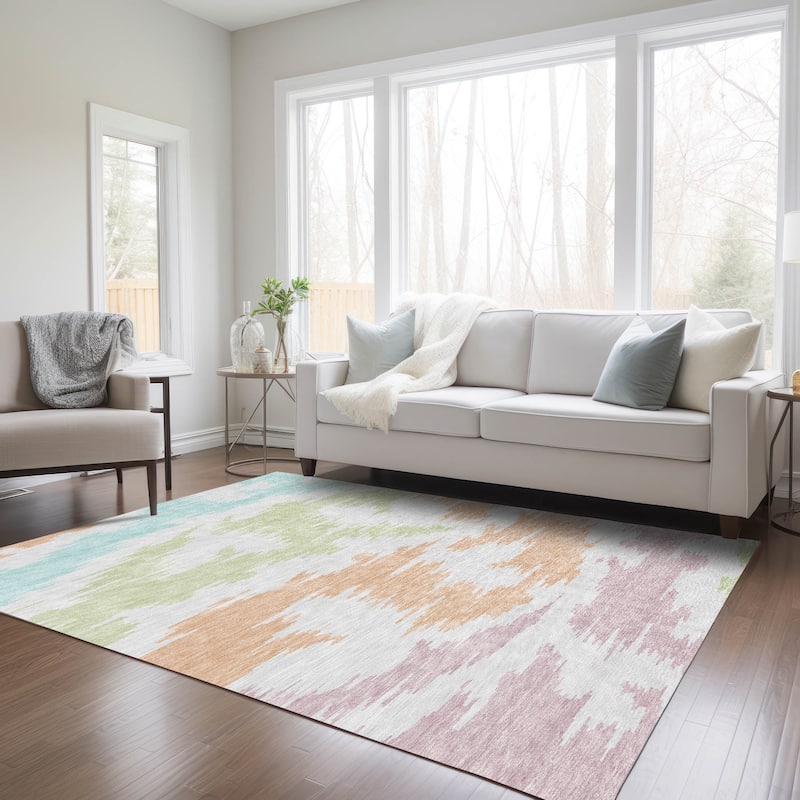 Machine Washable Indoor/ Outdoor Chantille Global Boho Rug