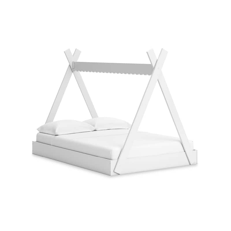 Signature Design by Ashley Hallityn White Full Tent Bed