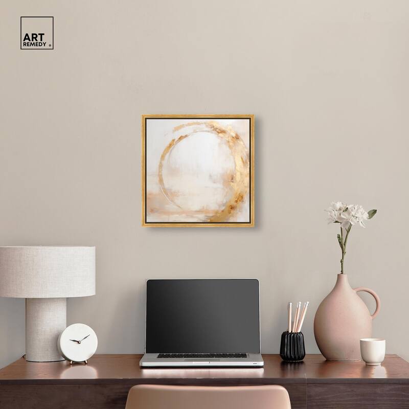 Golden Orb II Canvas by Art Remedy