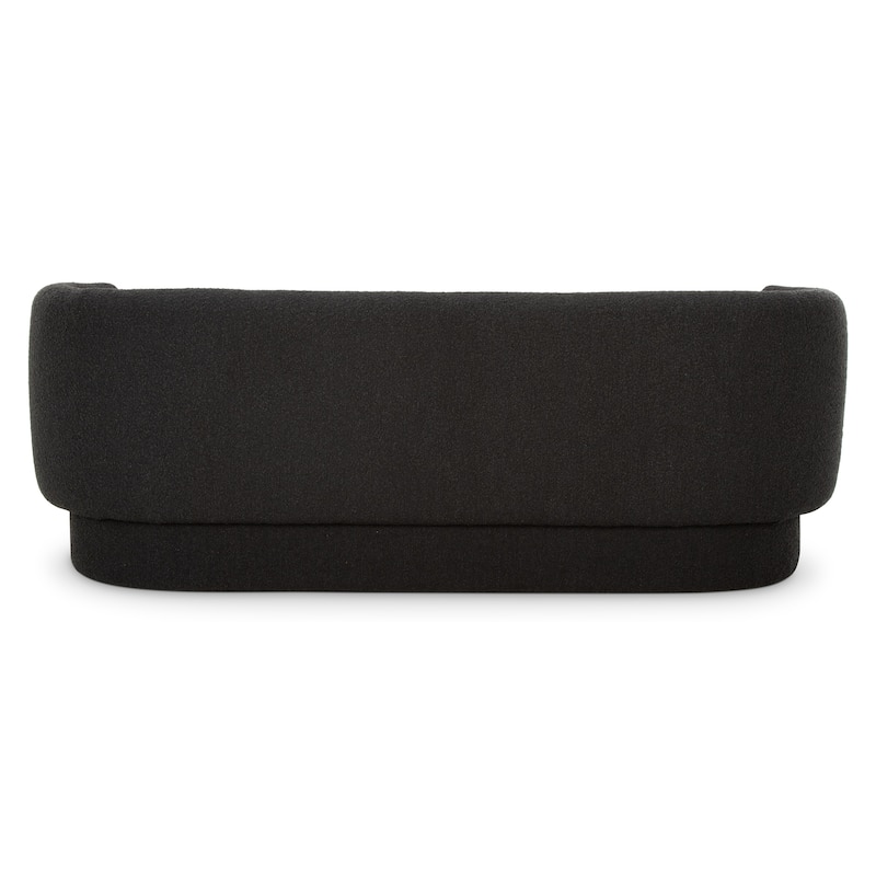 Aurelle Home Modern Fuzzy Upholstered Sofa