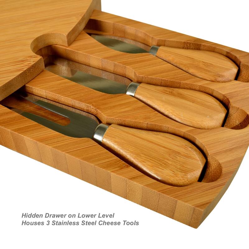 NCAA Nebraska University Cornhuskers Bamboo Cheese & Charcuterie Board