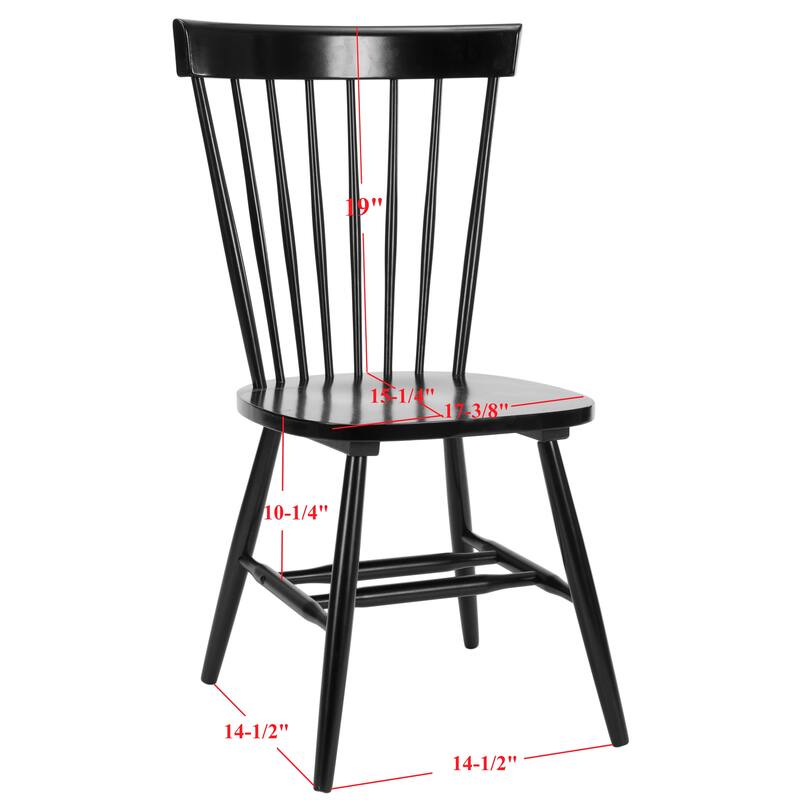 SAFAVIEH Suhair Spindle Farmhouse Dining Chair (Set of 2) - 20.5" x 21" x 36" - 21"W x 21"D x 36"H