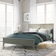 preview thumbnail 43 of 46, Modern White Solid Wood Queen Platform Bed