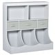 preview thumbnail 8 of 6, Kids Toy Storage Organizer Cabinet, Display Bookshelf with Drawers