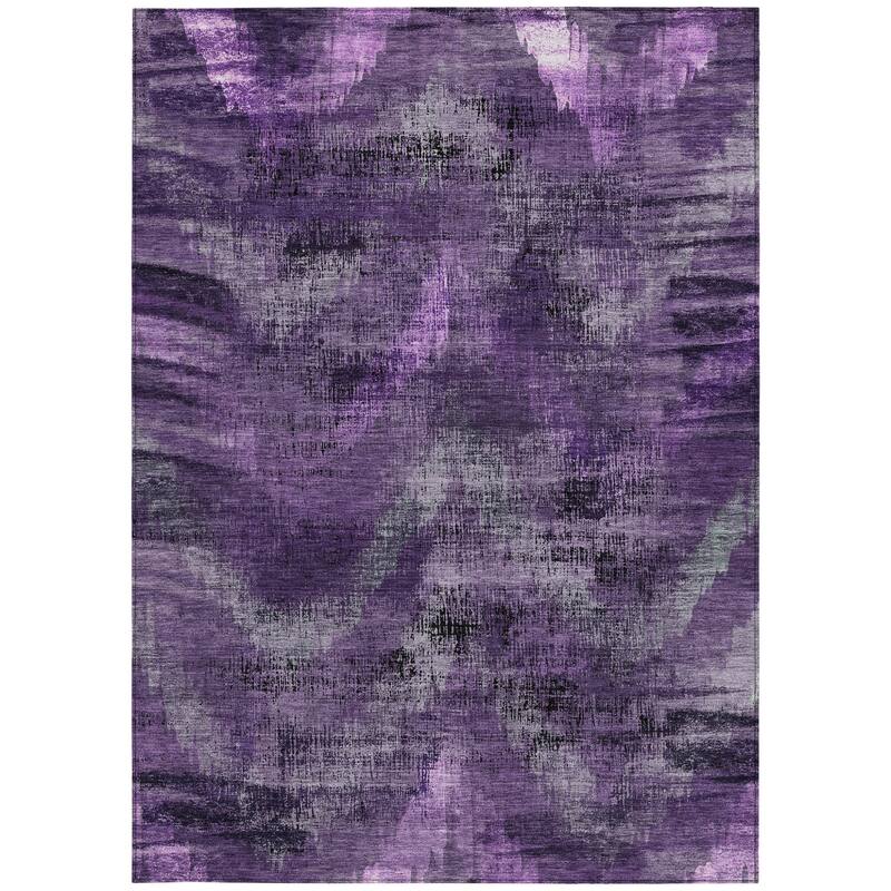 HomeRoots Abstract Transitional Rectangle Outdoor Rug